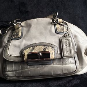 Creme Coach Purse